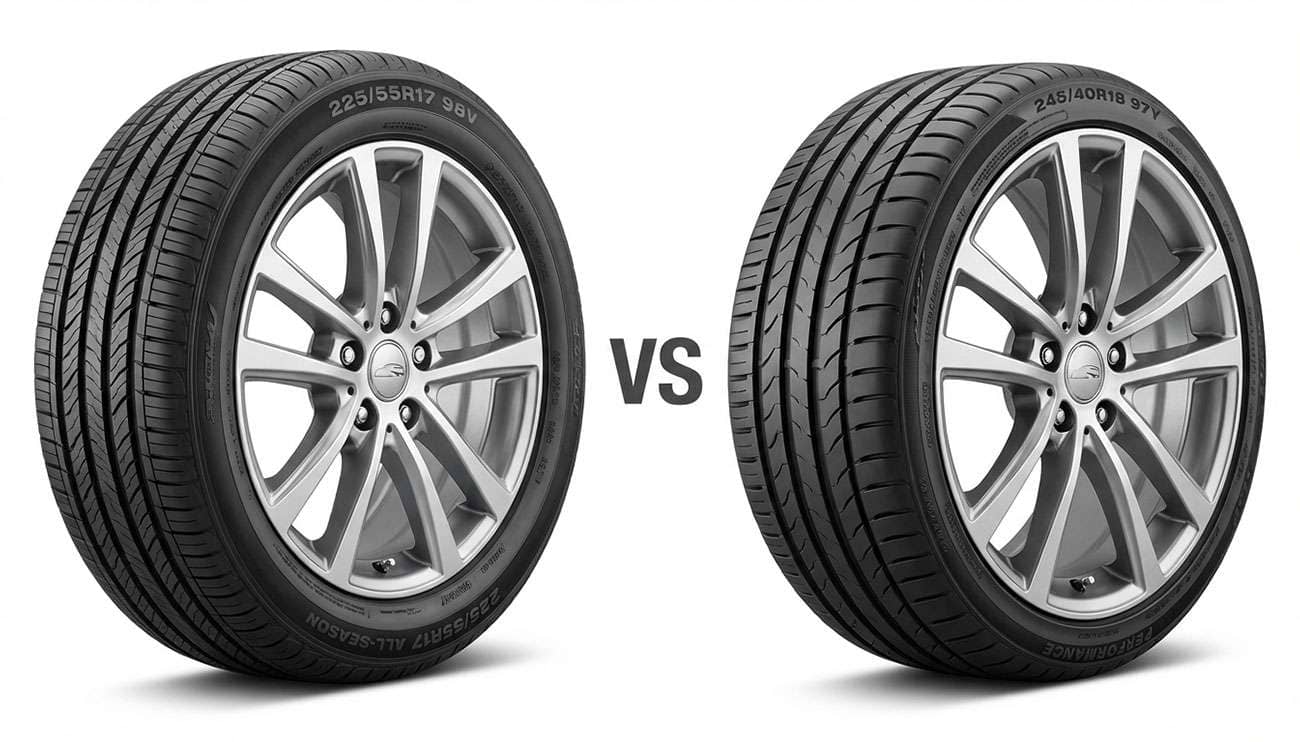 17-inch vs 18-inch wheels comparison showing performance differences
