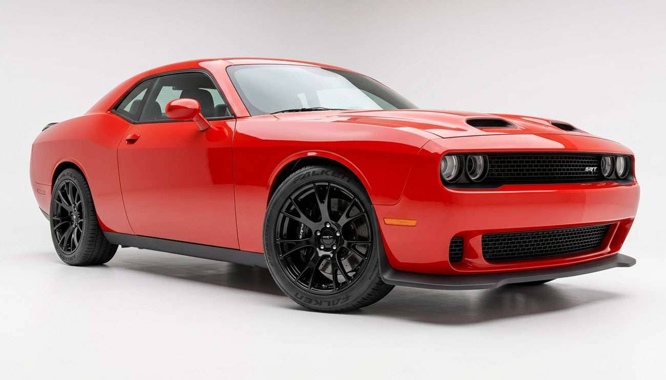 Dodge Challenger SRT on Factory Reproductions FR 70 Hellcat 20x9.5 gloss black wheels with Falken Azenis FK510 275/40ZR20 tires