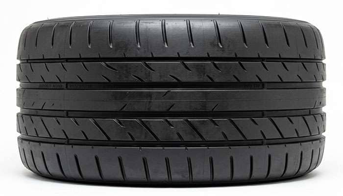 200 treadwear track tire tread pattern close-up