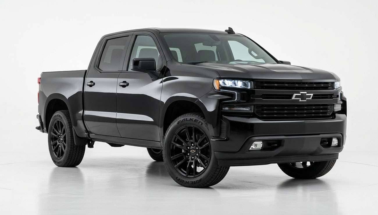Chevrolet Silverado 1500 on OE Replica Wheels CV67 22x9 gloss black wheels with Falken Wildpeak H/T02 275/50R22 tires