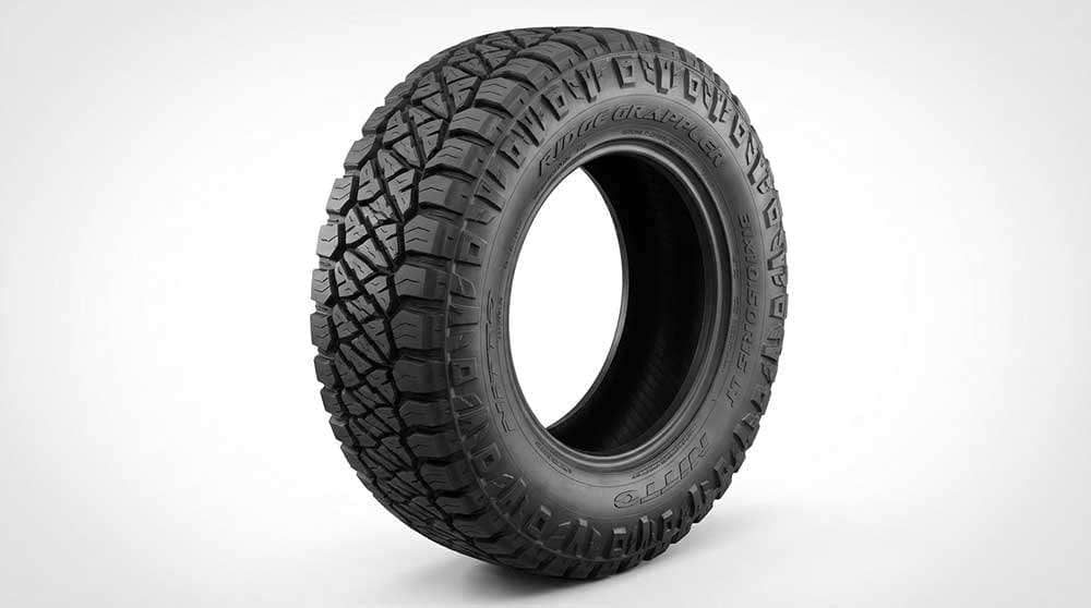 31 inch off-road tire showing aggressive tread pattern for light trail use