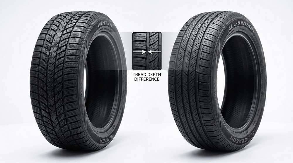 Infographic explaining the 7 degree Celsius rule for optimal winter tire installation timing