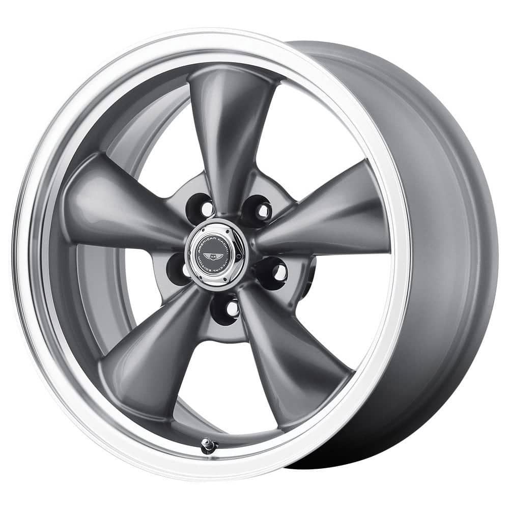 American Racing Torq Thrust M wheel in anthracite with machined lip