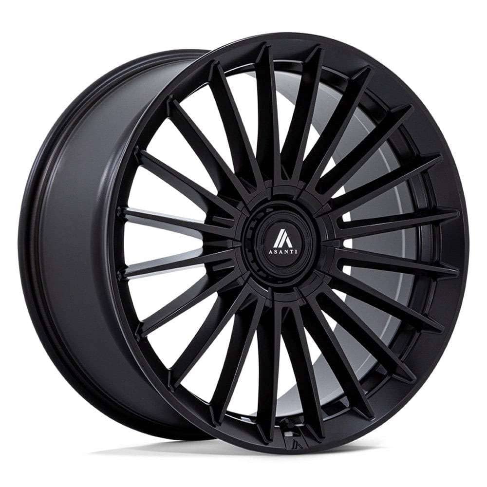 Asanti AB048 Viceroy wheel in matte black finish for luxury black cars