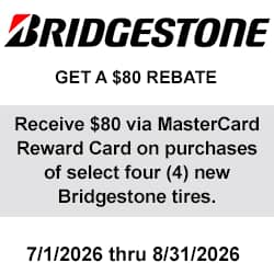 Bridgestone Tires Rebate