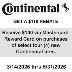 Continental Tires Rebate