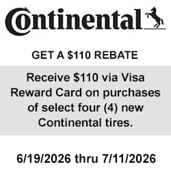 Continental Tires Rebate