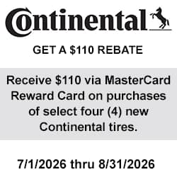 Continental Tires Rebate