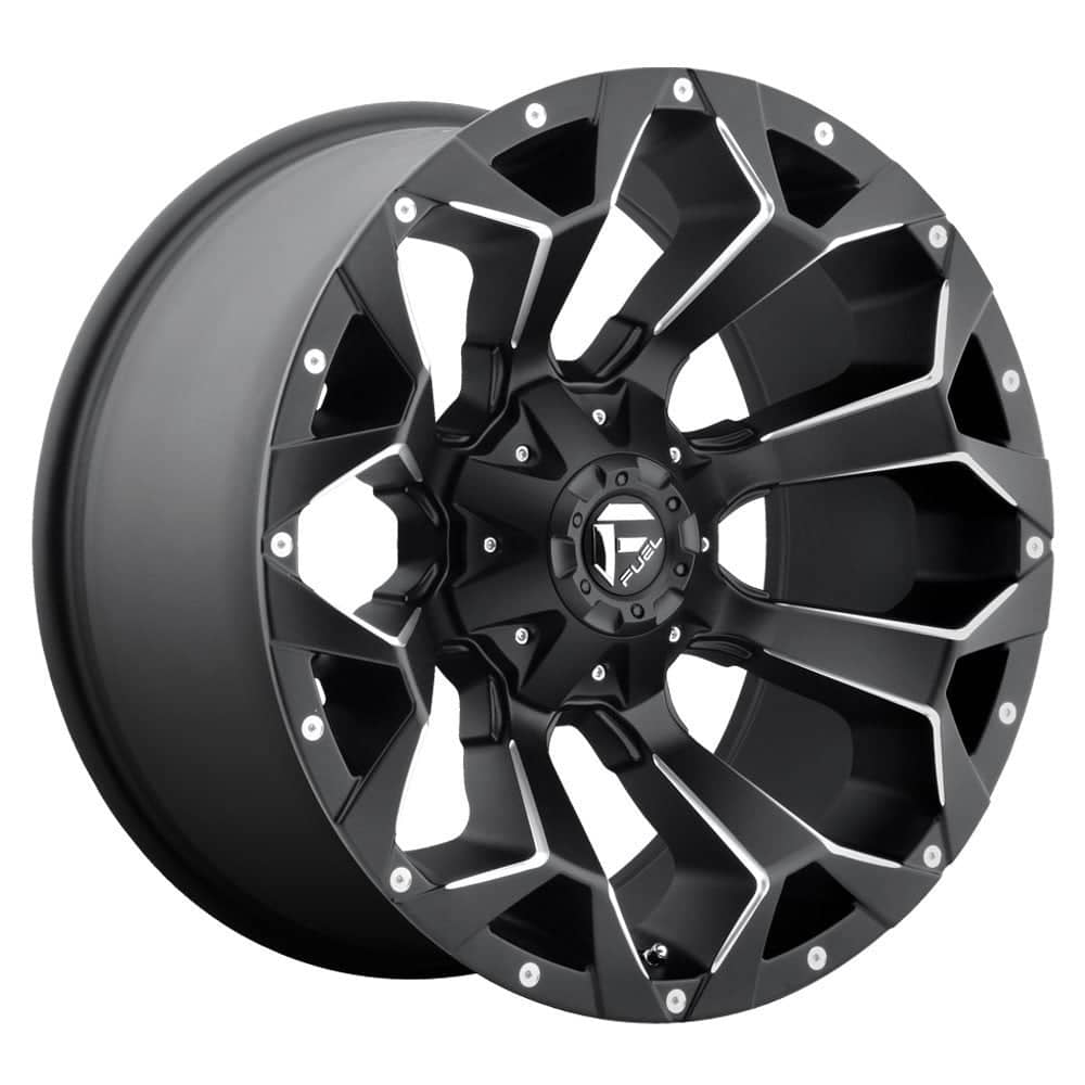 Fuel Assault D546 off-road wheel in matte black milled