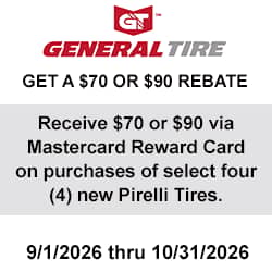 General Tires Rebate