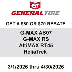 General Tires Rebate