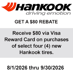 Hankook Tires Rebate