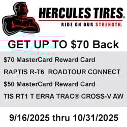 Hercules Tires Rebate