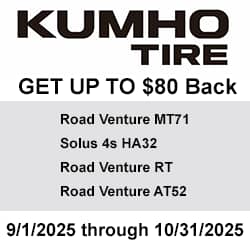 Kumho Tires Rebate