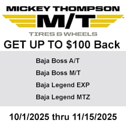 Mickey Thompson Tires Rebate