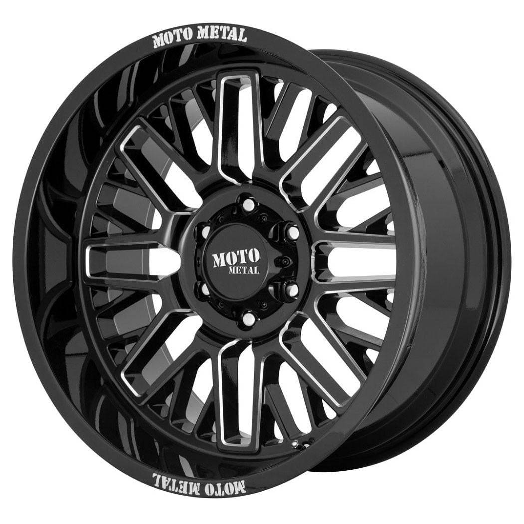 Moto Metal MO802 wheel in gloss black milled