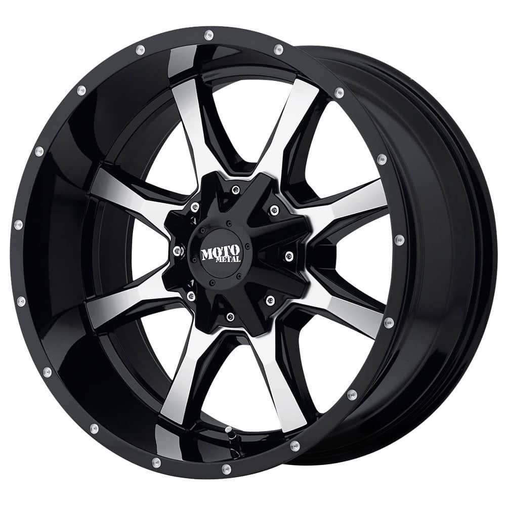 Moto Metal MO970 wheel in gloss black with machined face