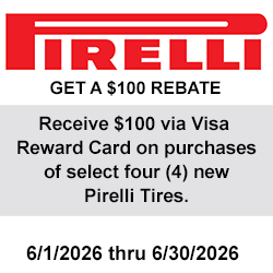 Pirelli Tires Rebate