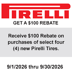 Pirelli Tires Rebate