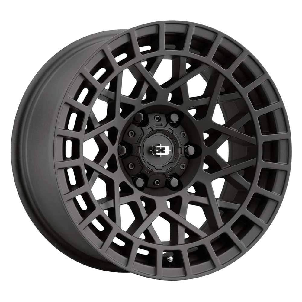 Vision 349 Savage gloss black machined lip 5x110 wheel