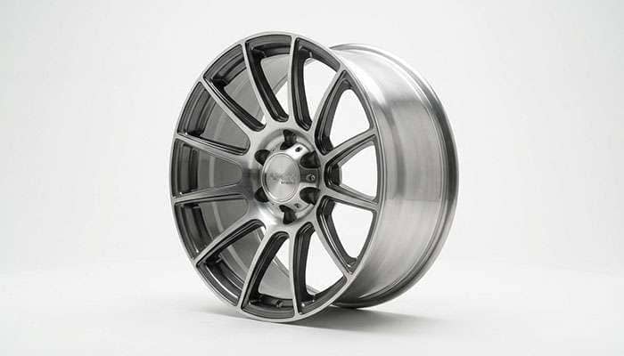 Alloy truck rim with multi-spoke design showcasing lightweight aluminum construction