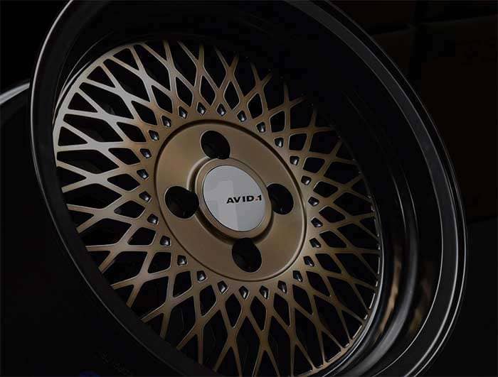 AVID1 AV6 cast aluminum wheel in matte black finish
