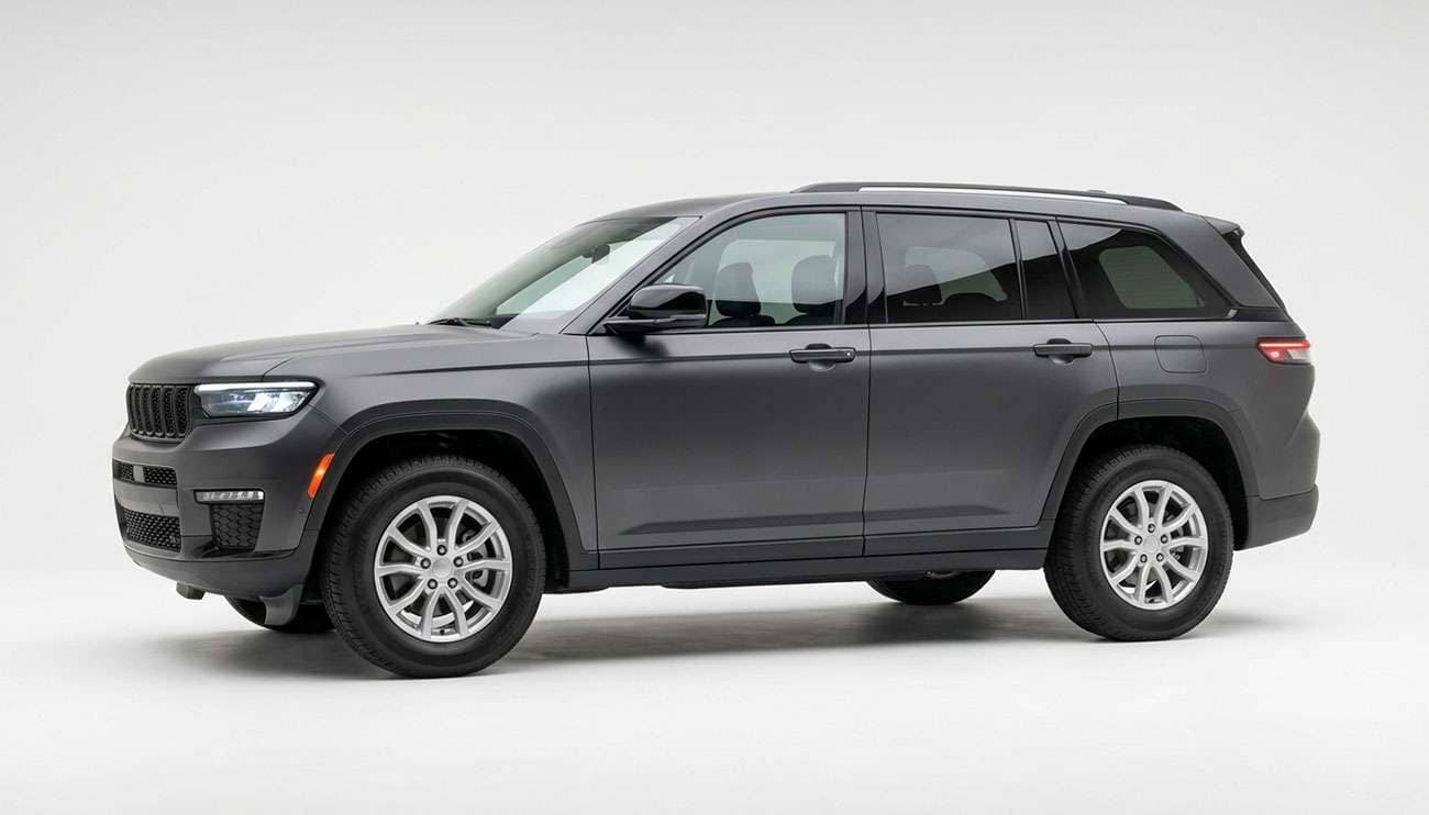 Midsize SUV fitted with 245/65R17 all-season tires on a clean white seamless backdrop