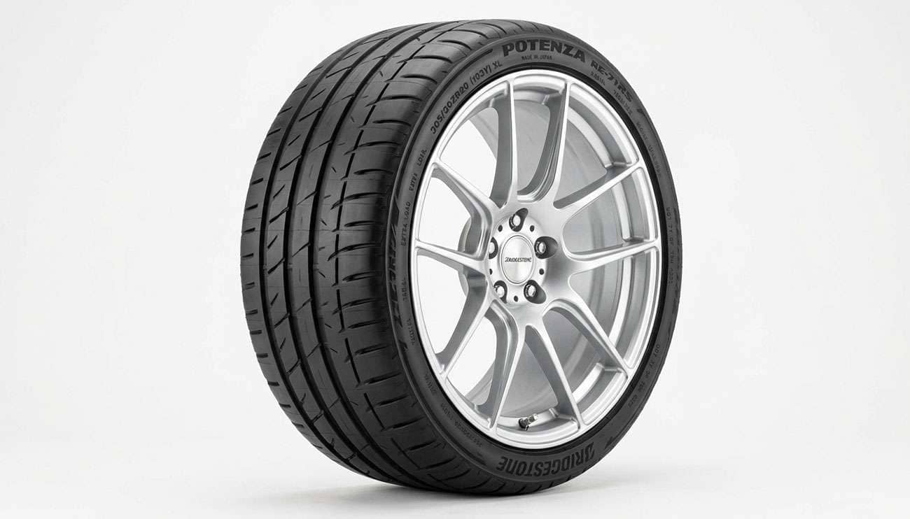 255/45R20 tire mounted on a modern luxury crossover parked on a clean surface