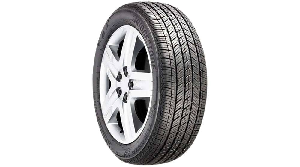 Bridgestone Turanza QuietTrack tire featuring QuietTrack Technology Package for noise reduction