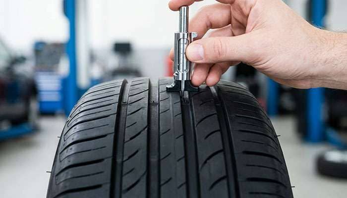 Step-by-step guide on how to correctly check tire tread depth for vehicle safety by NeoTires.