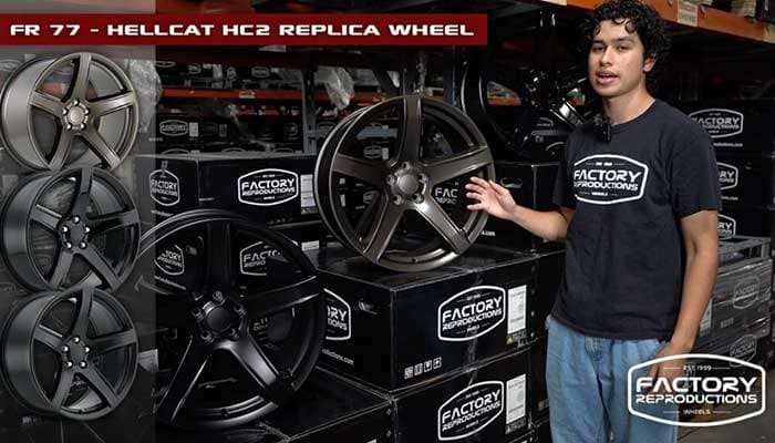 Factory Reproduction Hellcat replica wheel in gloss black finish