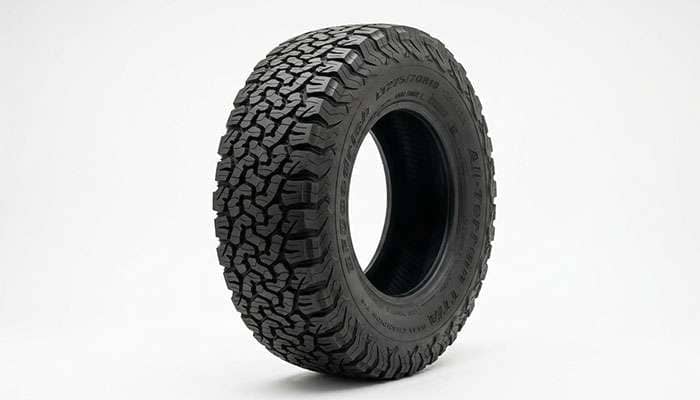 SUV and light truck all-terrain tire with rugged tread blocks