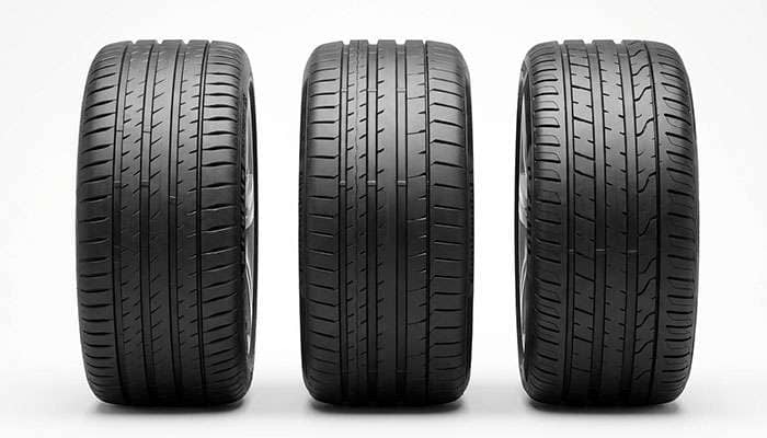 Premium tire brands displayed side-by-side with visible tread patterns and brand logos for comparison