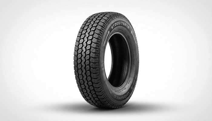 Provider ST205/75R14 radial trailer tire with Load Range C by Taskmaster designed for durability and performance