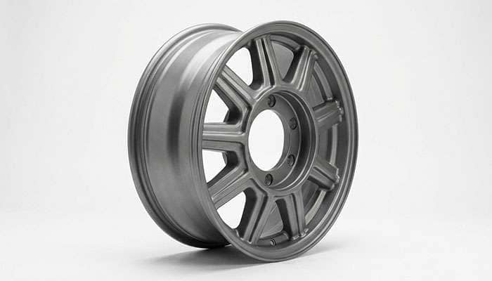 Heavy-duty steel truck rim with utilitarian spoke design for commercial applications