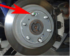 Test fitting wheel on hub to confirm flush mount