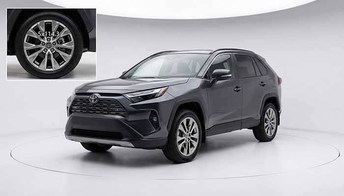 Toyota RAV4 SUV with factory alloy wheels