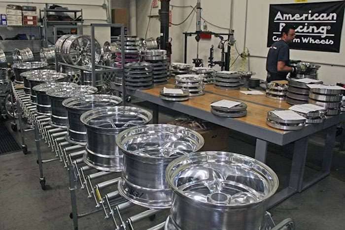 Advanced wheel testing equipment and quality control laboratory at Wheel Pros manufacturing facility