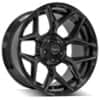 4Play 4P06 22x10 6x135/6x139.7 -18 ET 106.1 CB Brushed Black (4P06221006D5518BBT)-1