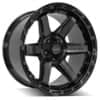 4Play 4P63 22x10 6x135/6x139.7 -18 ET 106.1 CB Brushed Black (4P63221006D5518BBT)-1