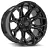 4Play 4P83 22x10 6x135/6x139.7 -18 ET 106.1 CB Brushed Black (4P83221006D5518BBT)-1