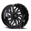 TIS Offroad 544BM 20x12 6x135 -44 ET 108.0 CB Gloss Black (544BM-2126844)-1