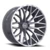 TIS Offroad 566BSM 17x9 6x139.7 18 ET 106.2 CB Brushed Silver (566BSM-7908318)-1
