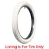 Coker All White Classic ZigZag Tread Motorcycle 28-3 SL (79225C)-1