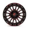 Fuel UTV D822 Arc Gloss Black Milled w/Red Tint-3