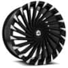 Azara AZA 501 22x8.5 5x110/5x114.3 38 ET 74.1 CB Gloss Black Machined (AZAC501228551101143+38BM)-1
