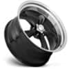 American Racing VN315 Torq Thrust II 1PC Gloss Black Machined Lip-2