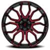 Arena Cobra Gloss Black Machined Red Tint 3