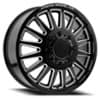 Arena Dually Rival Front 20x8.25 8x210 105 ET 154.29 CB Gloss Black/Milled (A110208293P10516)-1