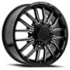 Arena Dually Thunder Front 20x8.25 8x210 105 ET 154.29 CB Gloss Black/Milled (A113208293P10516)-1